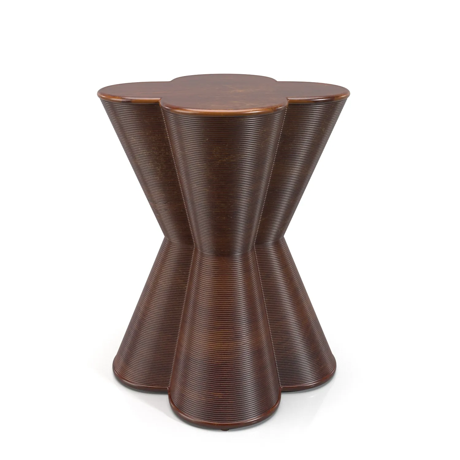 Italia End Table Brown PBR 3D Model_01